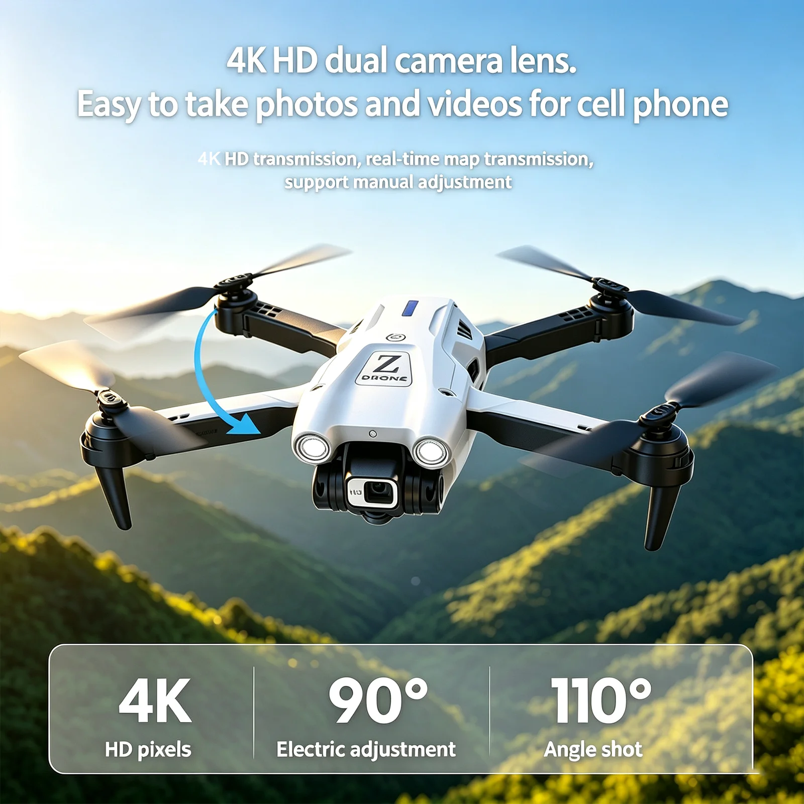 Drone RC T1 Professionnel 4K H - Kids Toys Drone avis et prix