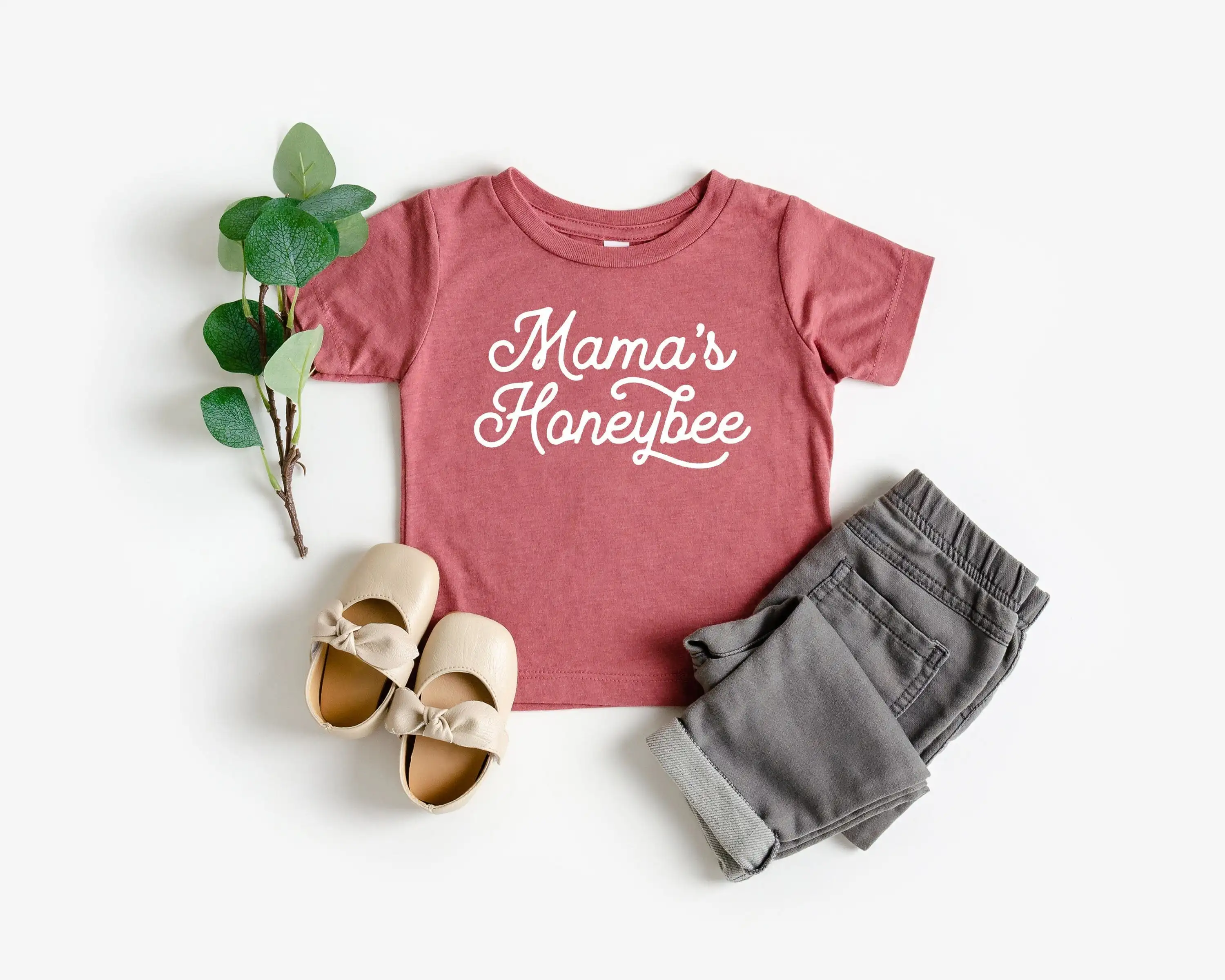 Mama'S Honeybee T Shirt New Mom Sweater Mothers Day For Gıft Kıd Cute Baby Shırt Mama Matching