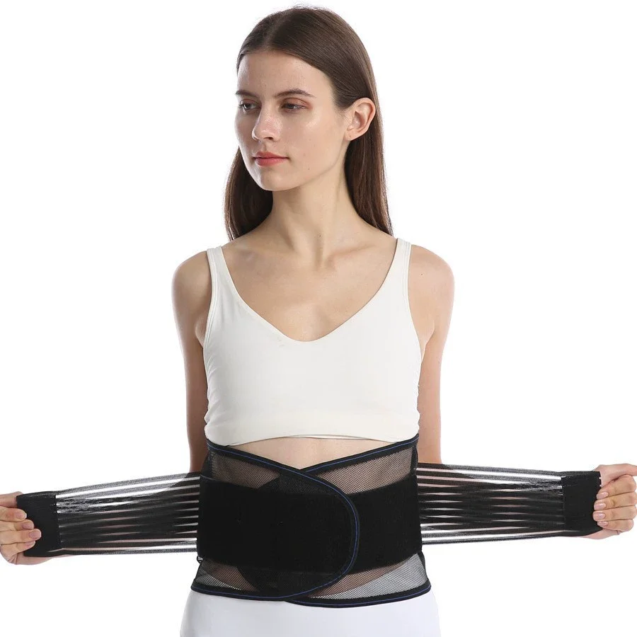 

Регулируемый пояс для талии для мужчин и женщин, ортопедический дышащий поясничный корсет для поддержки позвоночника