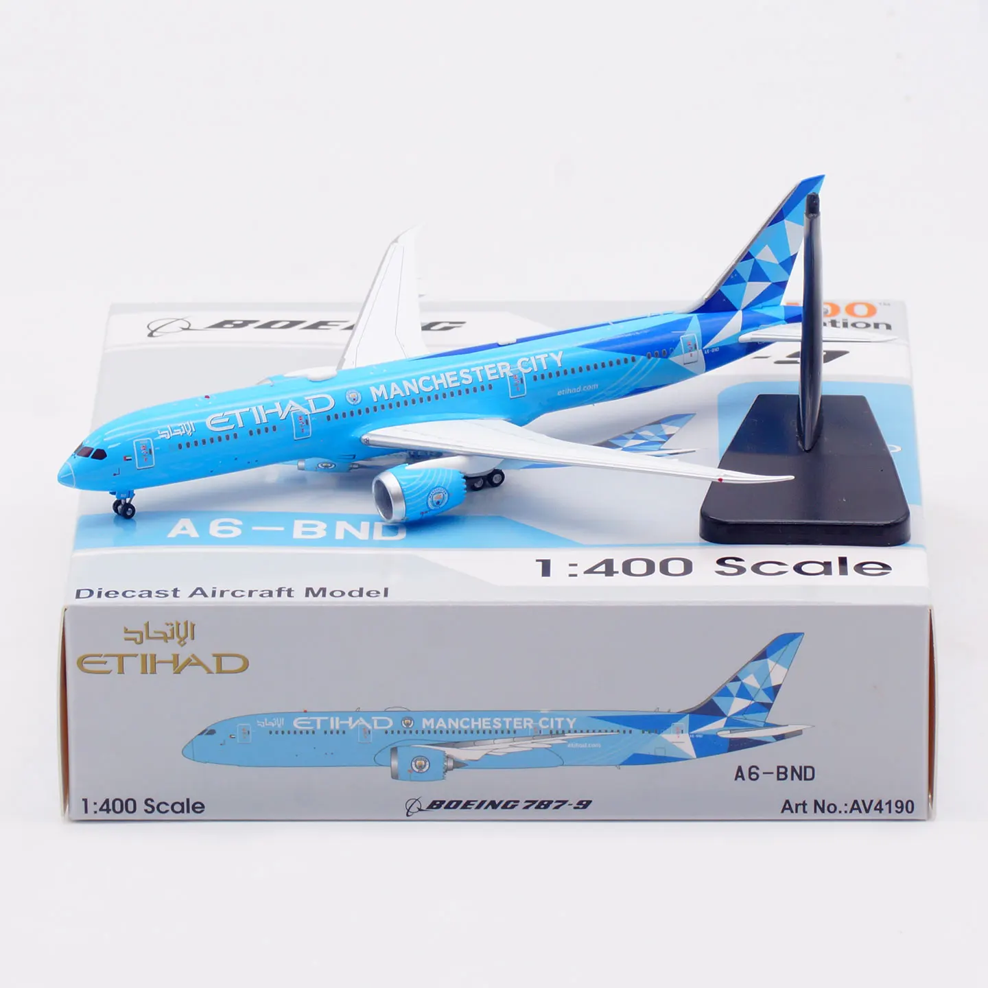 Коллекционная модель самолета AV4190 из сплава, подарок для любителей авиации, масштаб 1:400, Etihad Airways Boeing 787-9, литая модель самолета A6-BND с тяговым устройством.