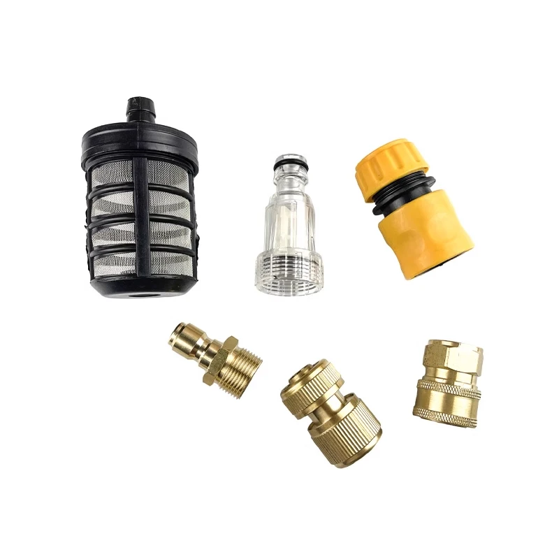 

High Pressure Washer Water Inlet Strainer Car Wash Water Inlet Nut Water Inlet Hose Fitting Accessories