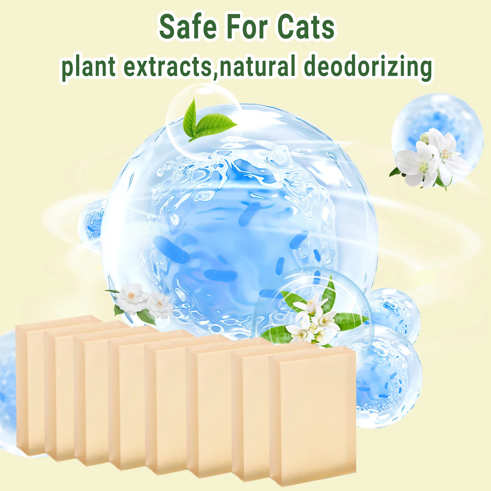 بديل مزيل الروائح الكريهة لفضلات القطط PETKIT/Meowant/UBPET صندوق فضلات القطط ذاتي التنظيف SC01/SC02 - يزيل الروائح في المصدر