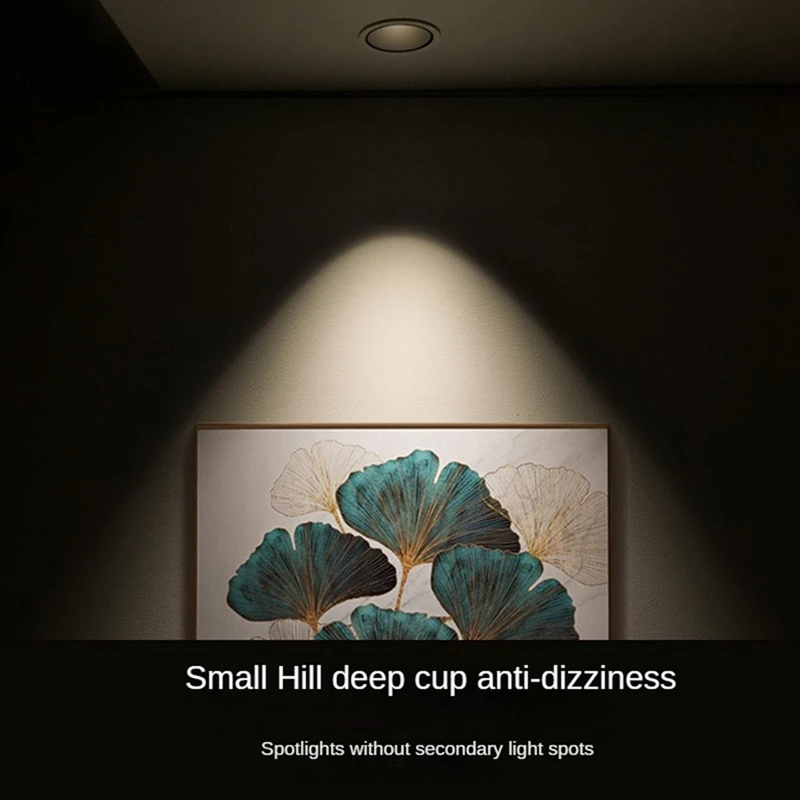 1 Set Anti-Glare Led Spotlight Dimbaar Inbouw Downlight Led Cob Spotlight 3500K