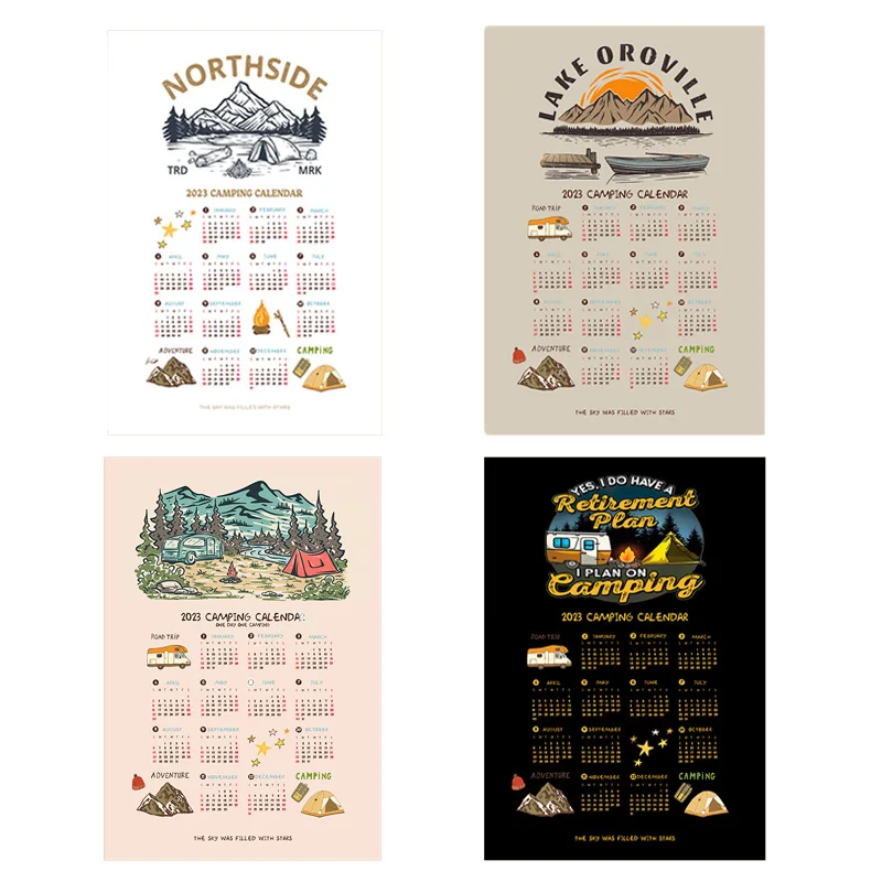 2023 Calendar Tapestry Wall Hanging Cloth for Room Fabric Decorations Home Blanket Decor Aesthetic Hanging Cloth Flip Chart