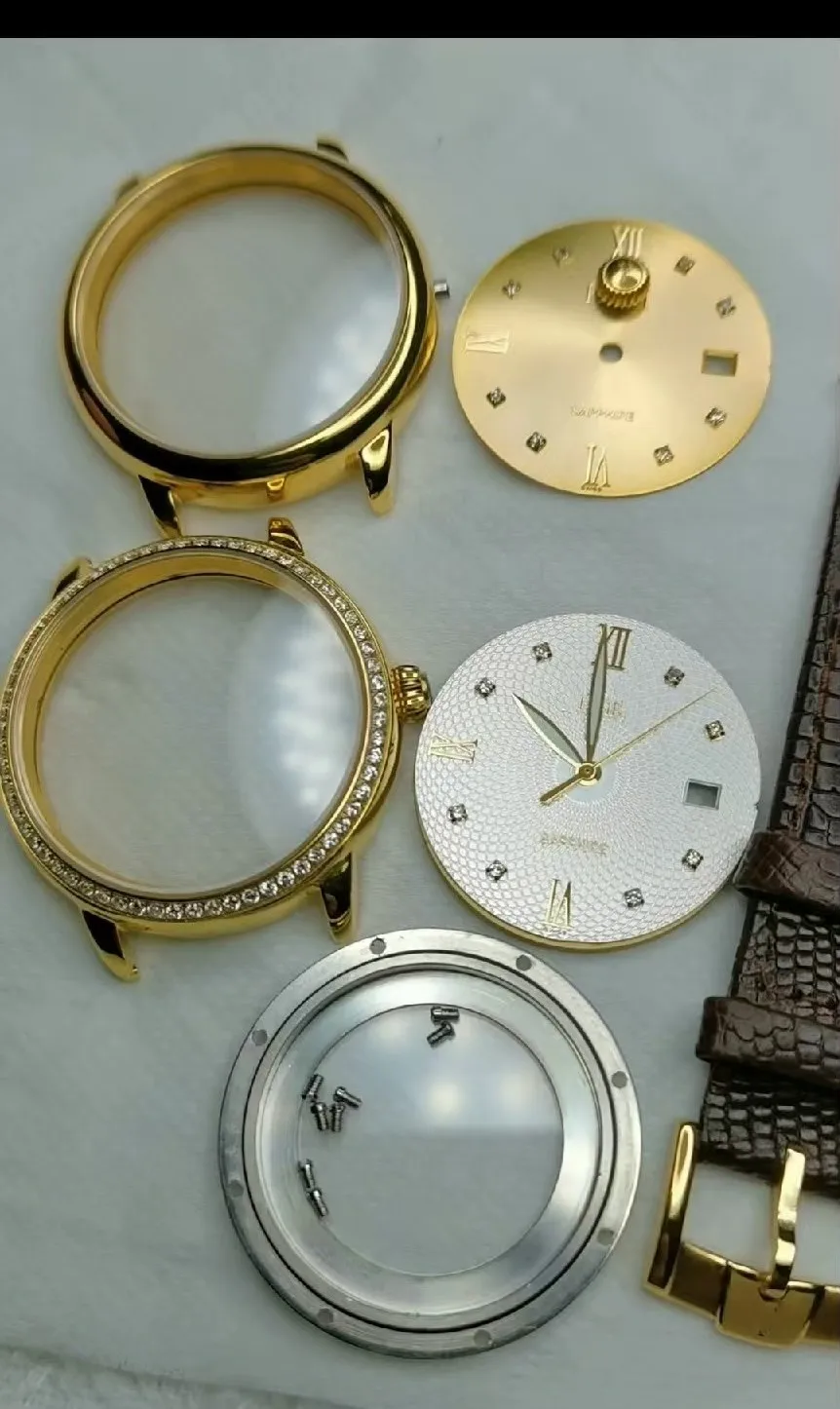 Мужские часы высокого класса по индивидуальному заказу, сапфировое стекло, китайский ремешок из воловьей кожи 2824, часы по индивидуальному заказу