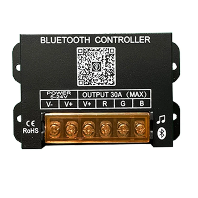 Bluetooth DC5-24V Rgb Led Strip Light Controller 30a 4-draads 3-kanaals Constante Spanning Lamp Rf 29-Key Afstandsbediening Dimmer