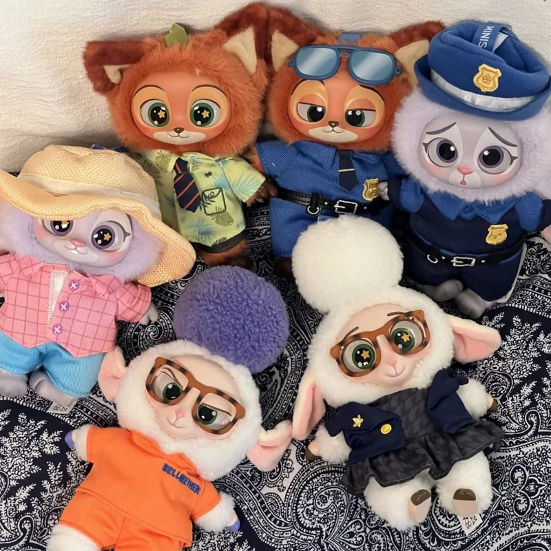 

Miniso Zootopia Vinyl Plush Blind Box Cute Doll Backpack Pendant Trendy Play Collection Gift for Girls Authentic Mystery Box