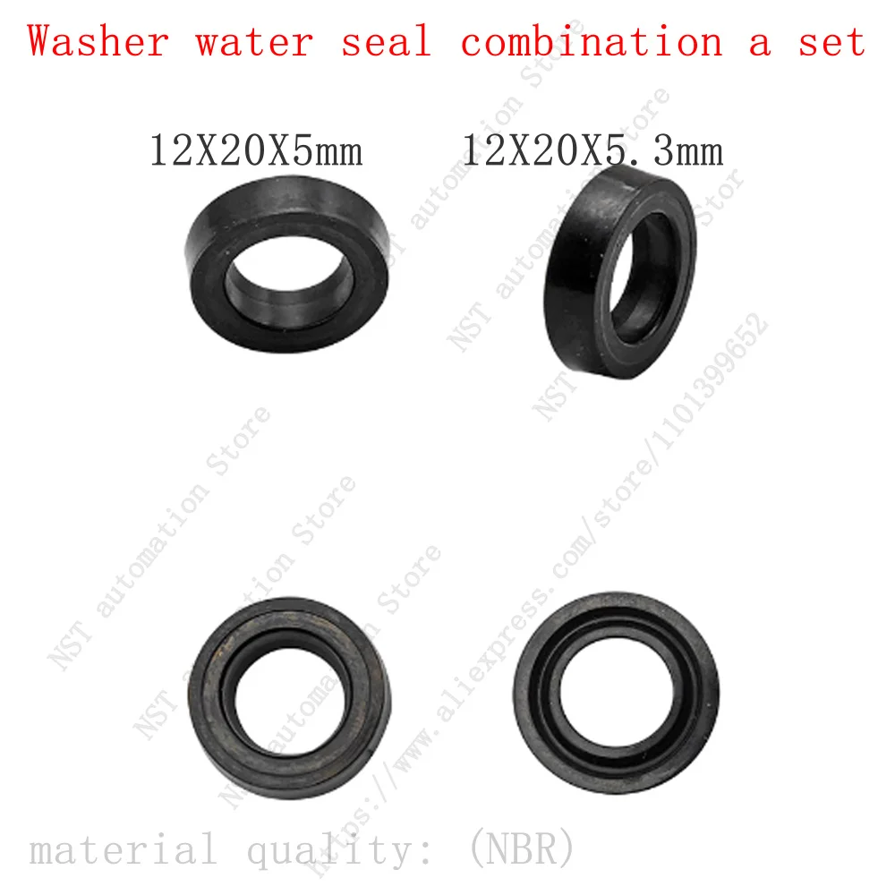 3 6 10PCS Portable Cleaning Machine High Pressure FK47 Pump Head Water 12x20x5 Sealing Ring Oil Seal 12x20x5.3 Washer Seal