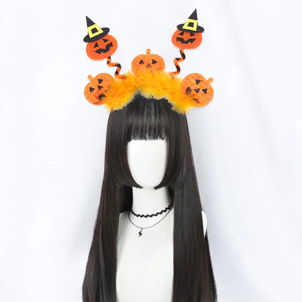 

4Pcs Halloween Hair Hoop Accessories Pumpkin Bat Spider Ghost Design Party Decor for Kids Cosplay Stage Performance Costume