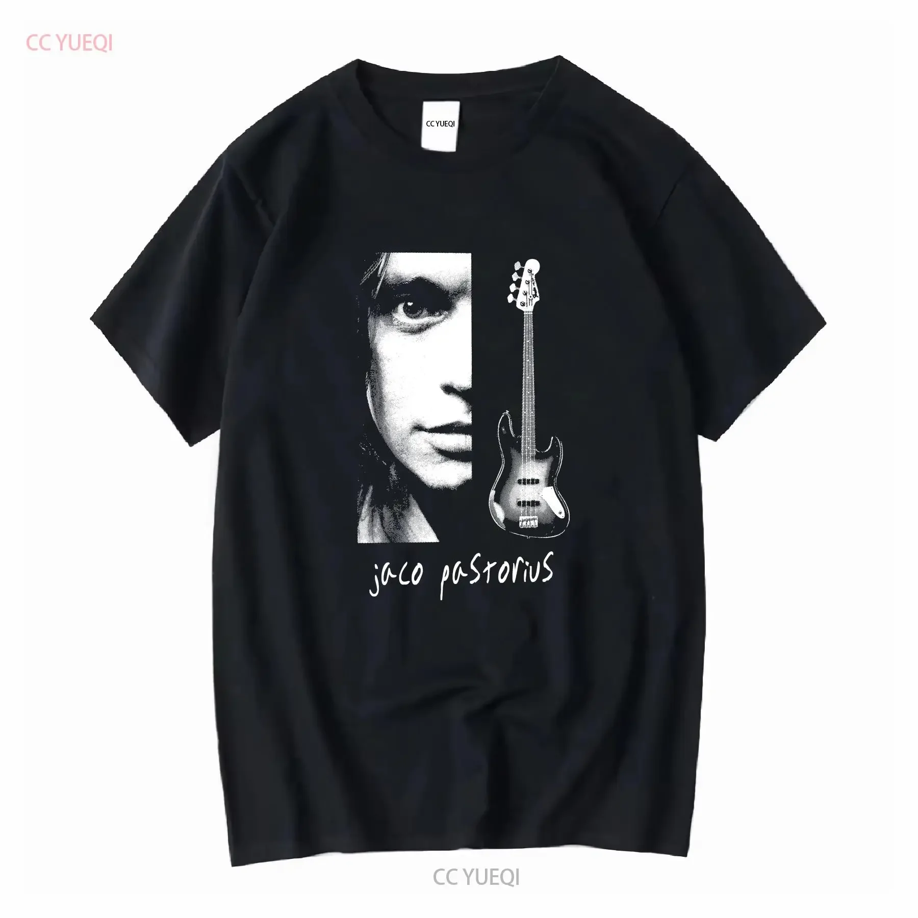 Jaco Pastorius Camiseta NOVO relatório climático baixo mangas compridas ou curtas vintage Lavado Versátil moda Confortável Unissex