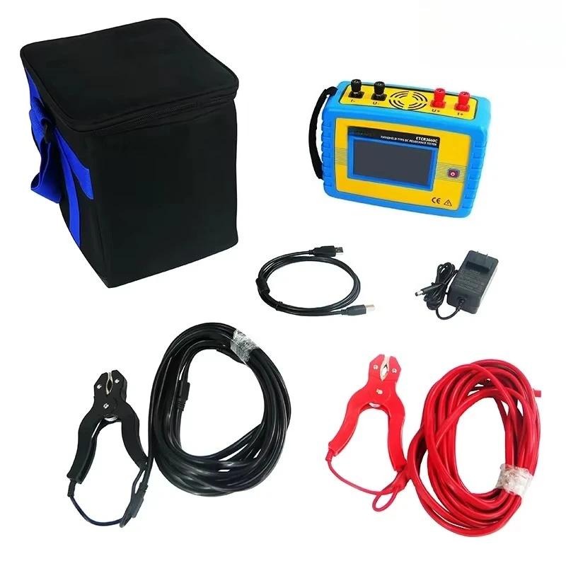 ETCR3660C Portable Handheld DC Resistance Tester 16V Max 10A Test Current for On-Site Transformer