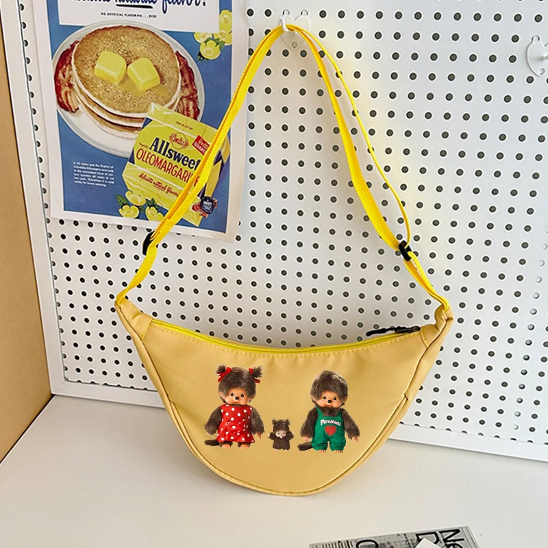 

MONCHHICHI Chest Bag Women Mobile Phone Crossbody Bag Multifunctional Lightweight Outdoor Sports Shoulder Bag Anime Wallet Gift