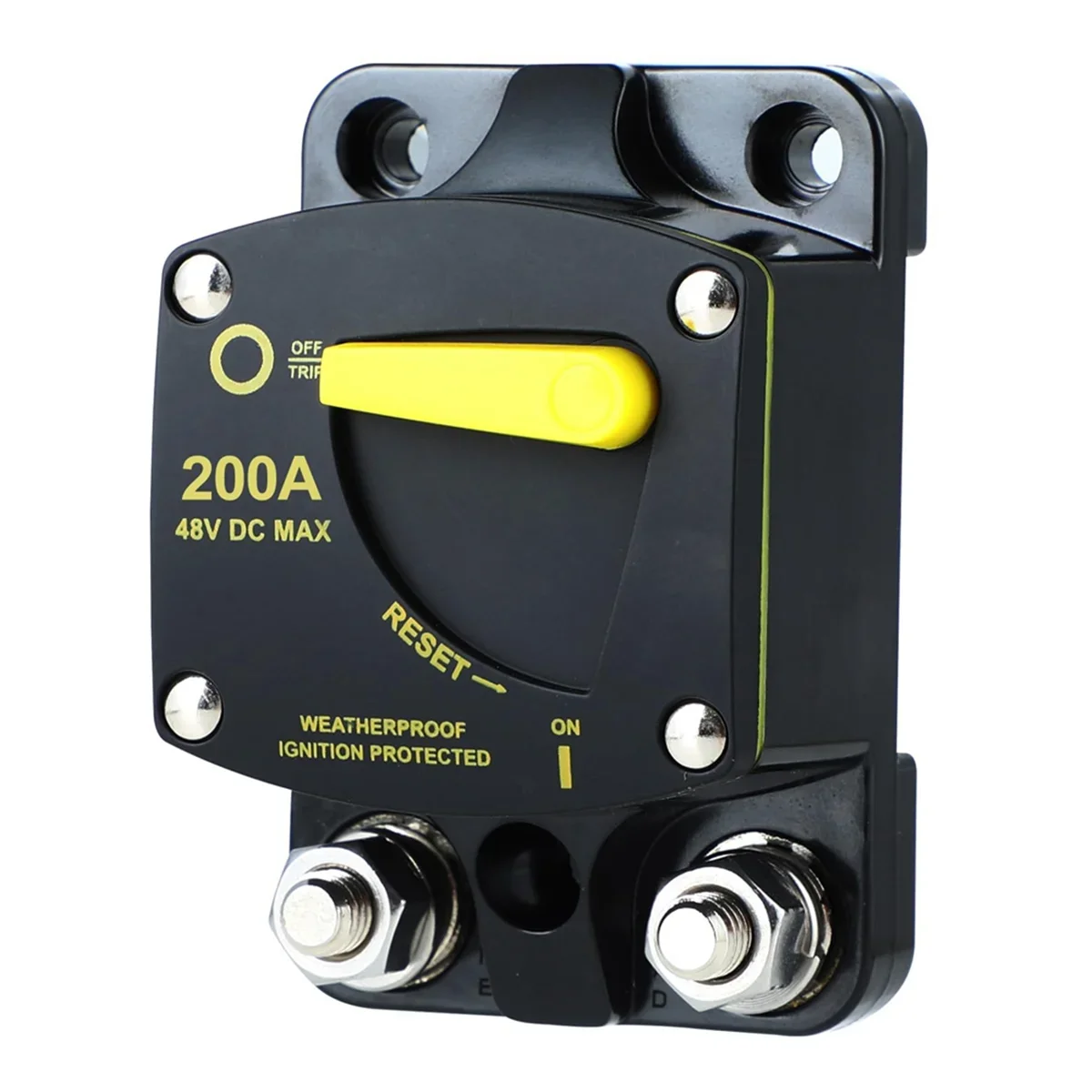 Pop Circuit Breaker Fuse Reset 12-48V Dc Car Audio Amplifier Circuit Breaker Waterproof, 200A
