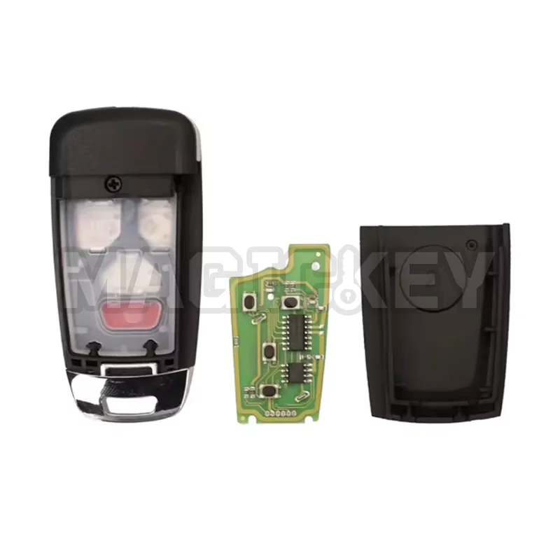 1/2/5 قطعة XHORSE VVDI-SUPPER XNAU02EN مفتاح بعيد لاسلكي لأودي فليب 4 أزرار مفتاح النسخة الإنجليزية #4