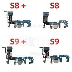 Aiinant Bottom Charging USB Date Dock Microphone Charger Flex Cable For Samsung Galaxy S8 S9 Plus + G950U G955U G960U G965U