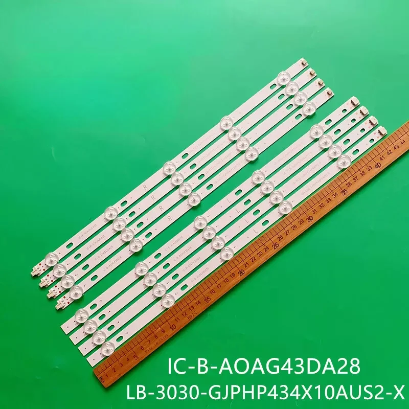 NEW LED Backlight Strip For LB-GM3030-GJPHP434X10AUS2-S IC-B-AOAG43DA28 43PUS6504/12 43PUS6504/62 43PUS7505/62