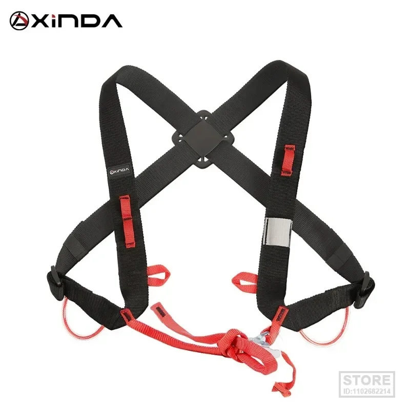 

XINDA Camping Ascending Decive Shoulder Girdles Adjustable SRT Chest Safety Belt Harnesses Rock Climb Safety Protection Survival