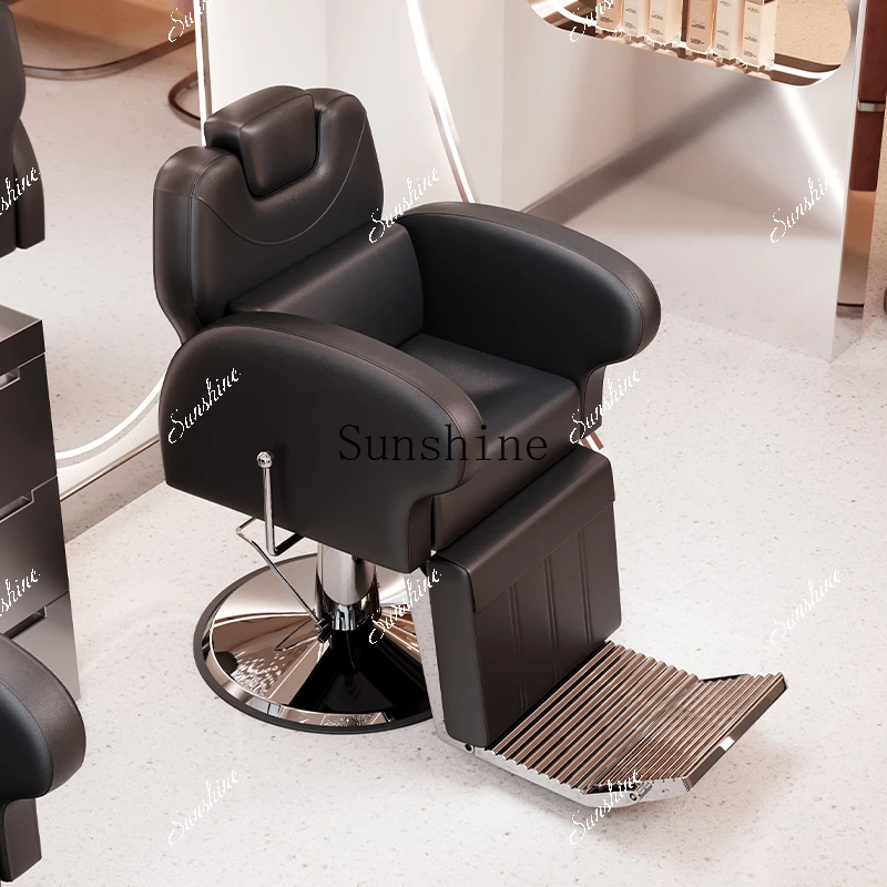 Hair salon special barber shop reclining chair lifting shaving shaving scraping hair treatment seat TF