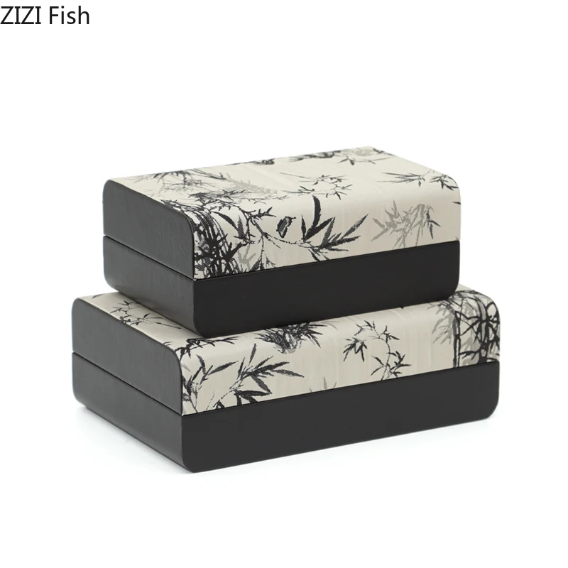 

Шкатулка для драгоценностей, тканевая деревянная шкатулка, настольный органайзер, коробки для хранения, корзина для хранения орнаментов, косметические коробки, органайзер для хранения