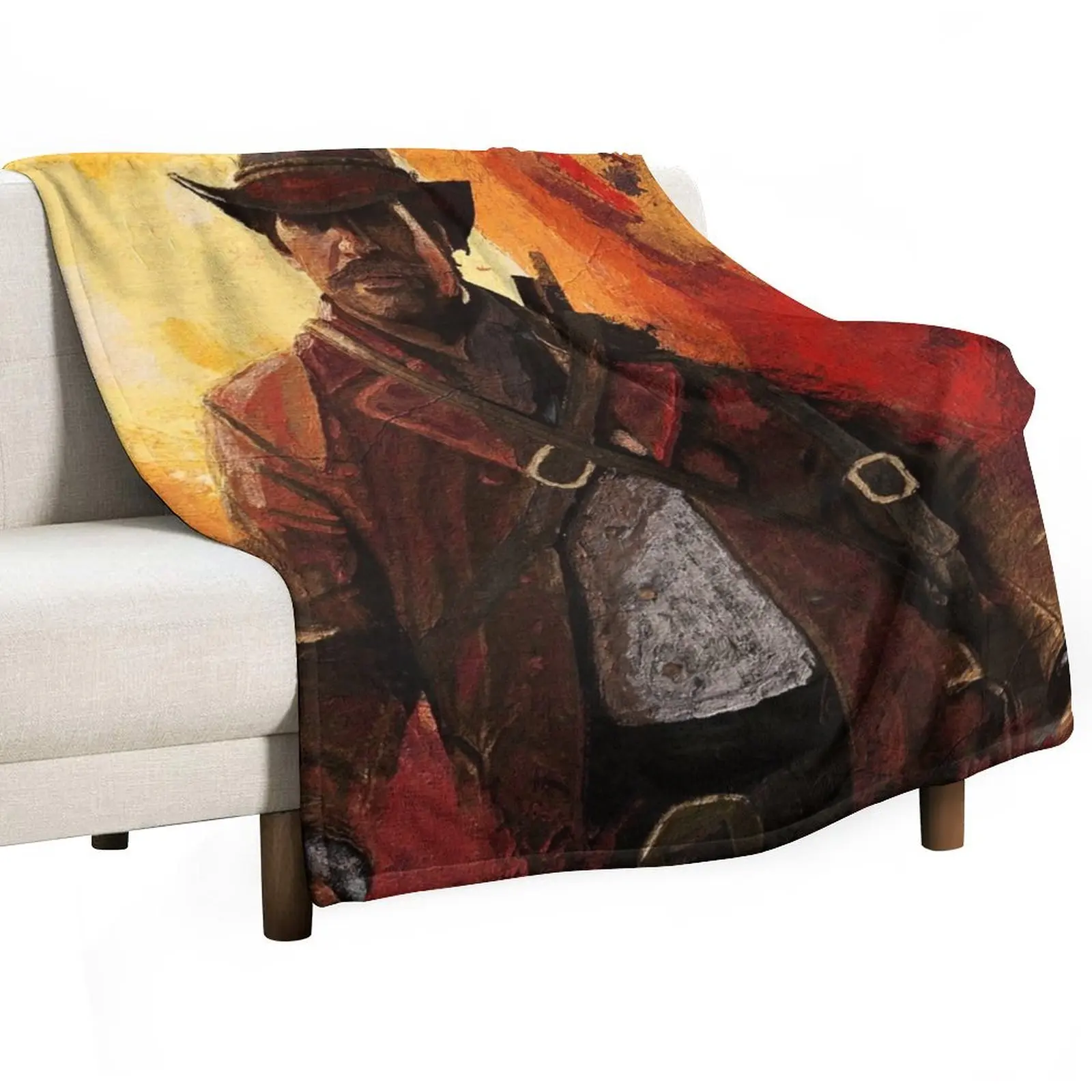 

Arthur Morgan RDR2 Throw Blanket Luxury Designer Decorative Sofas Blankets