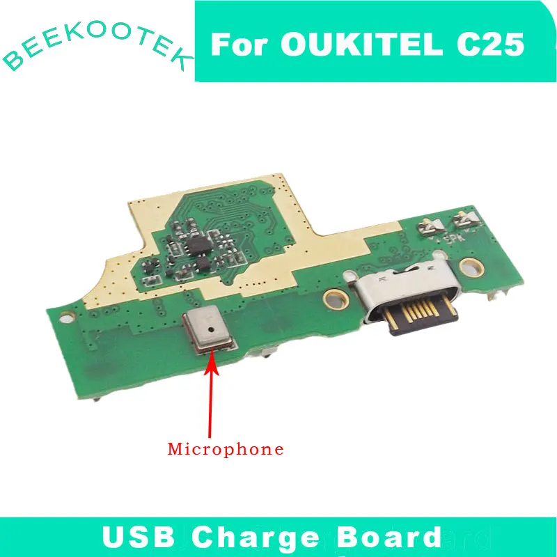 

New Original Oukitel C25 USB Board Plug Charge Charging USB Board with Microphone Repair Replacement Accessories For Oukitel C25