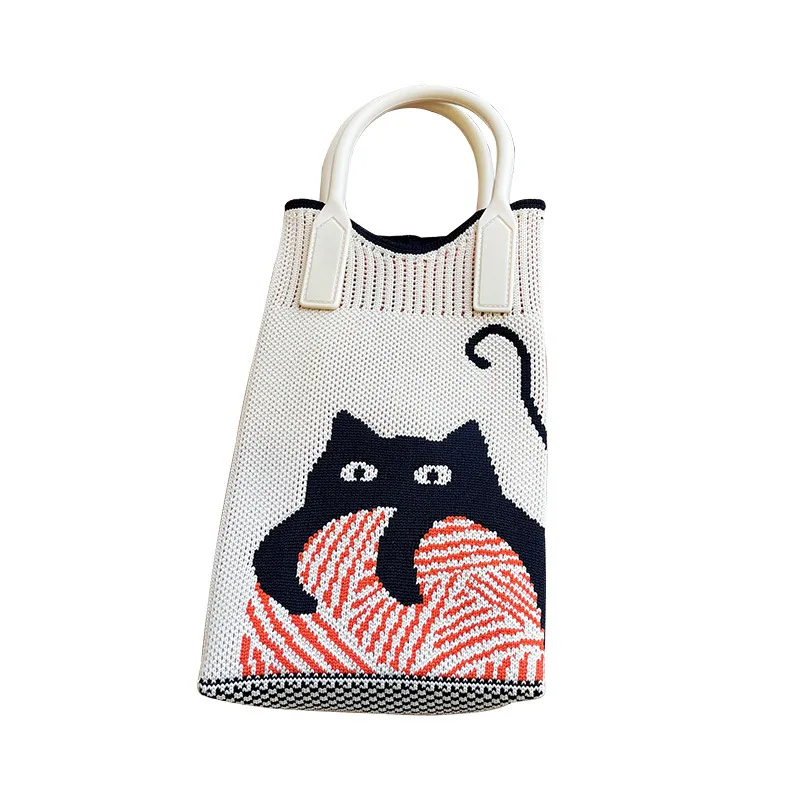 Mini sac à bandoulière avec chat mignon, sac à main, sacs de rangement, sac à main portable, poudres de téléphone, tendance décontractée, tout match, nouveau