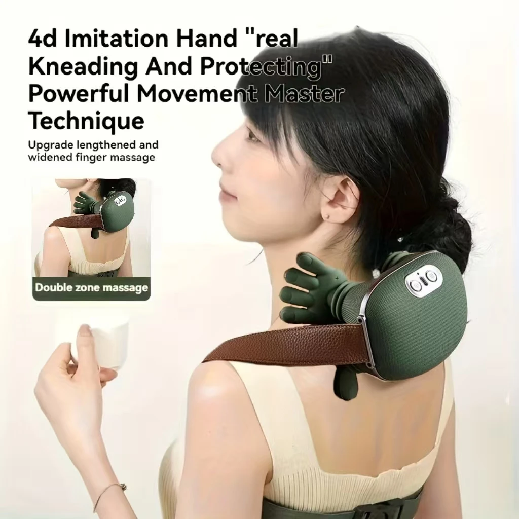Electric Muscle Relief Massager, Simulate Human Hands, Portable Neck Shoulder Device, Ideal Christmas and New Year Holiday Gift