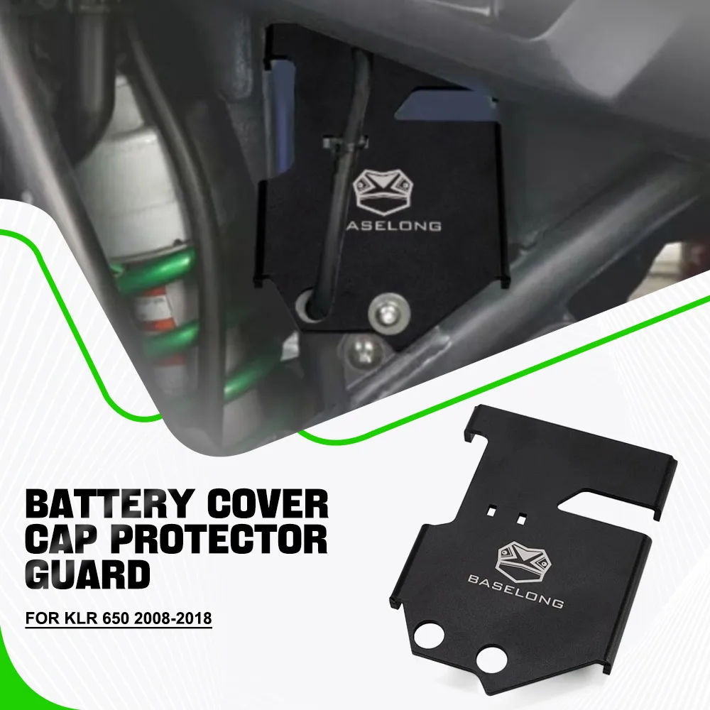 

For Kawasaki KLR650 Battery Cover Cap Frame Guard Protector Plate For Kawasaki KLR 650 2008-2018 2013 2014 2015 2016 2017