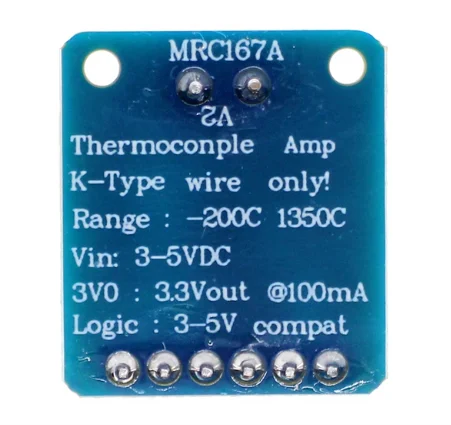 MAX31855 thermocouple module, -200℃ to +1350℃ K type thermocouple module