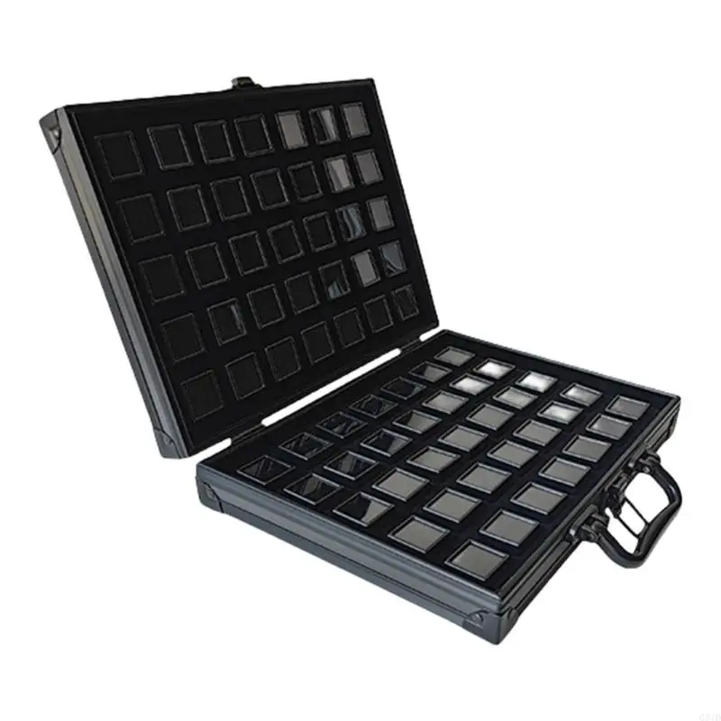 

Practical Aluminum Gemstones Storage Case With Foam Insert for Secure Jewelry Protective and Travel Convenience