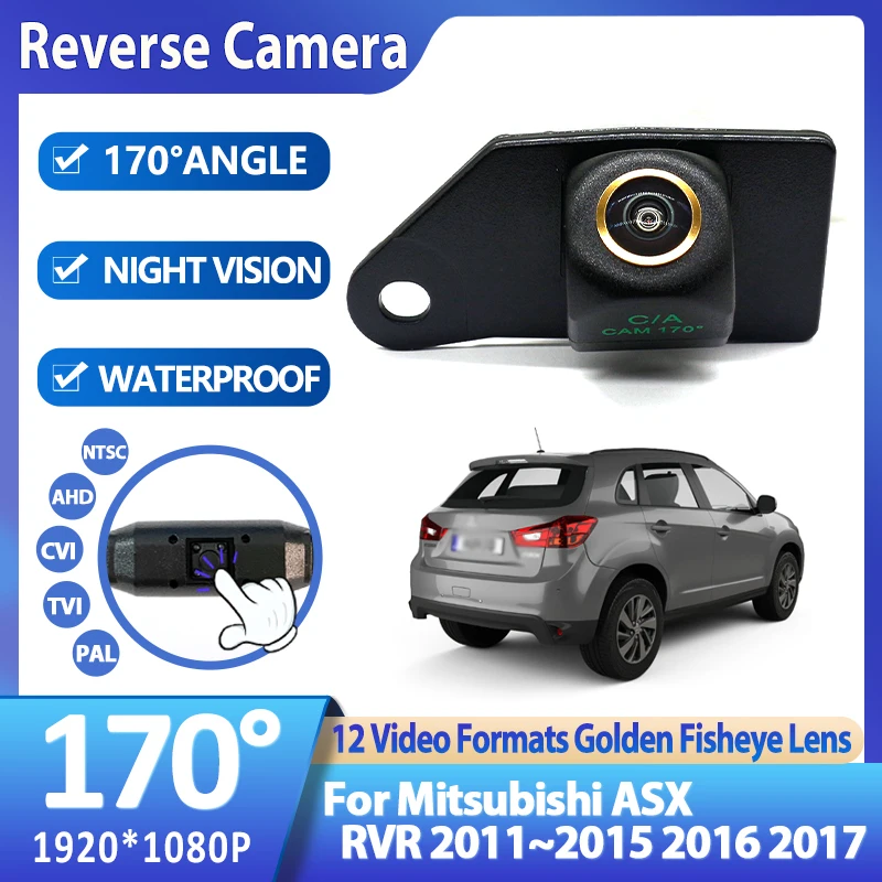 170 Degree 1920x1080P HD AHD Starlight Night Vision Vehicle Rear View Reverse Camera For Mitsubishi ASX RVR 2011~ 2015 2016 2017