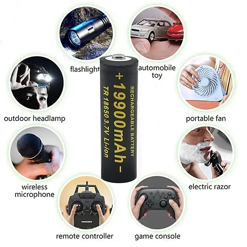 3.7v 18650.00 Li-ion Rechargeable Battery for Flashlight Toys - High Capacity and Long-lasting