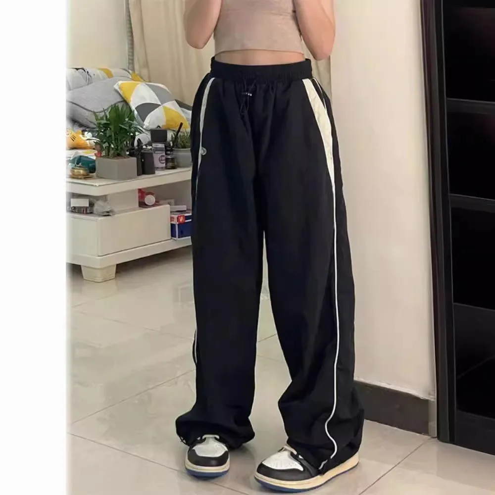 

Y2K Fashion Casual Hip Hop Baggy Pants Woman High Waist Sport Wide Leg Pants Trousers Female Emo Harajuku Sweatpants Yk2 Jogger