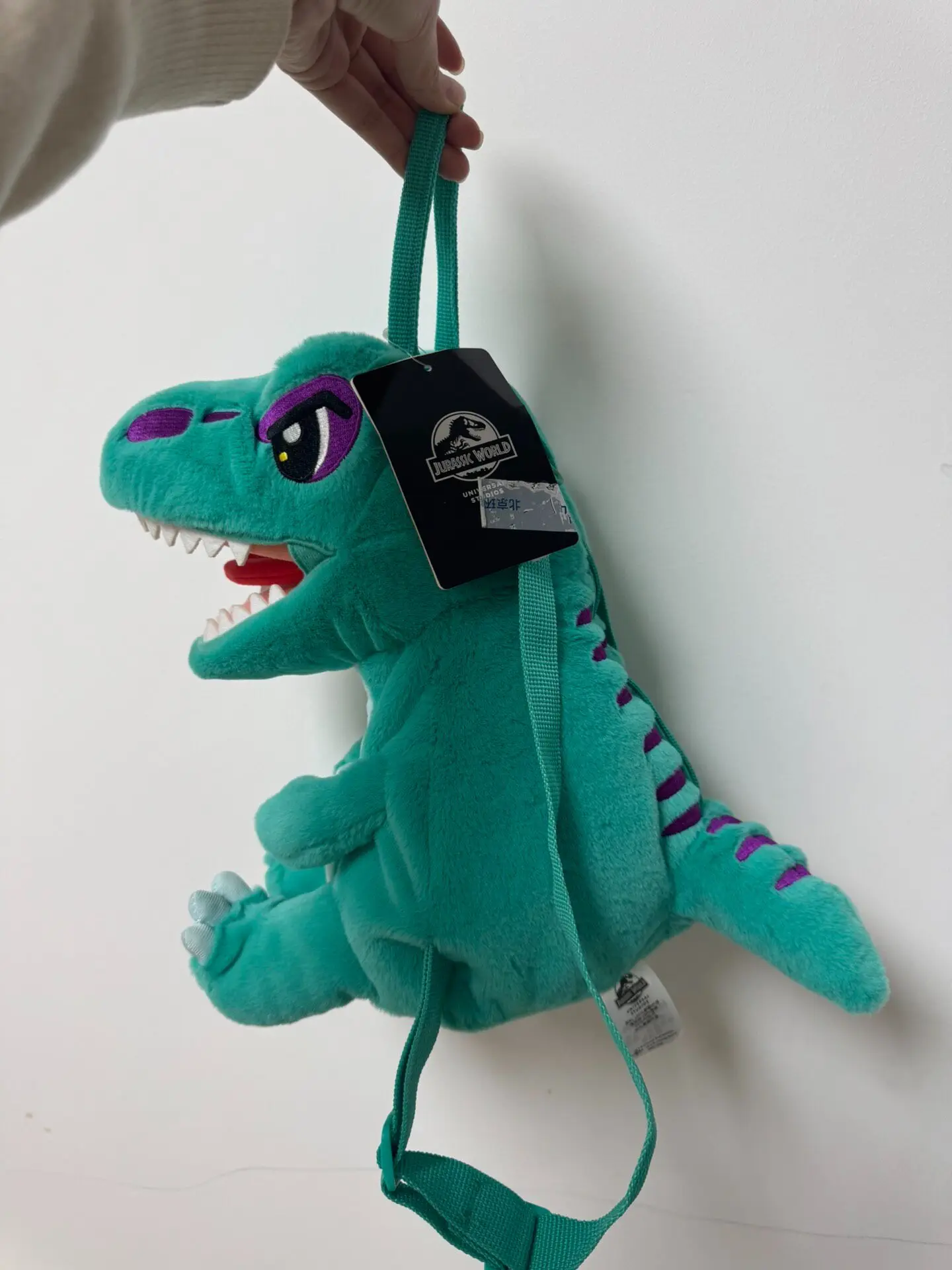 Universal Beijing Resort Jurassic Cute Blue T-Rex Plush Backpack – Travel Souvenir & Birthday Gift