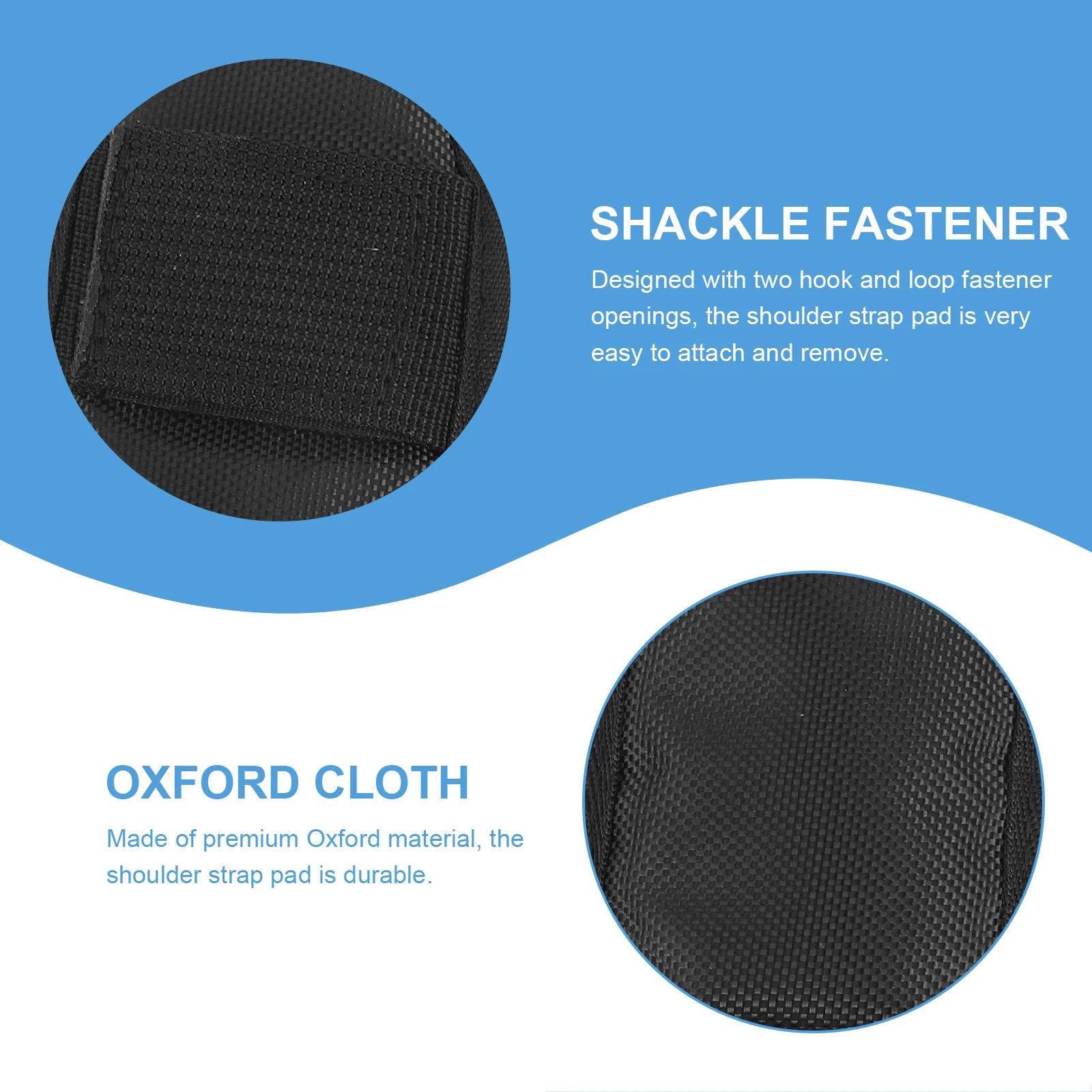 

2 Pcs Musical Instrument Guitar Strap Shoulder Pads Oxford Cloth Accessory Padded