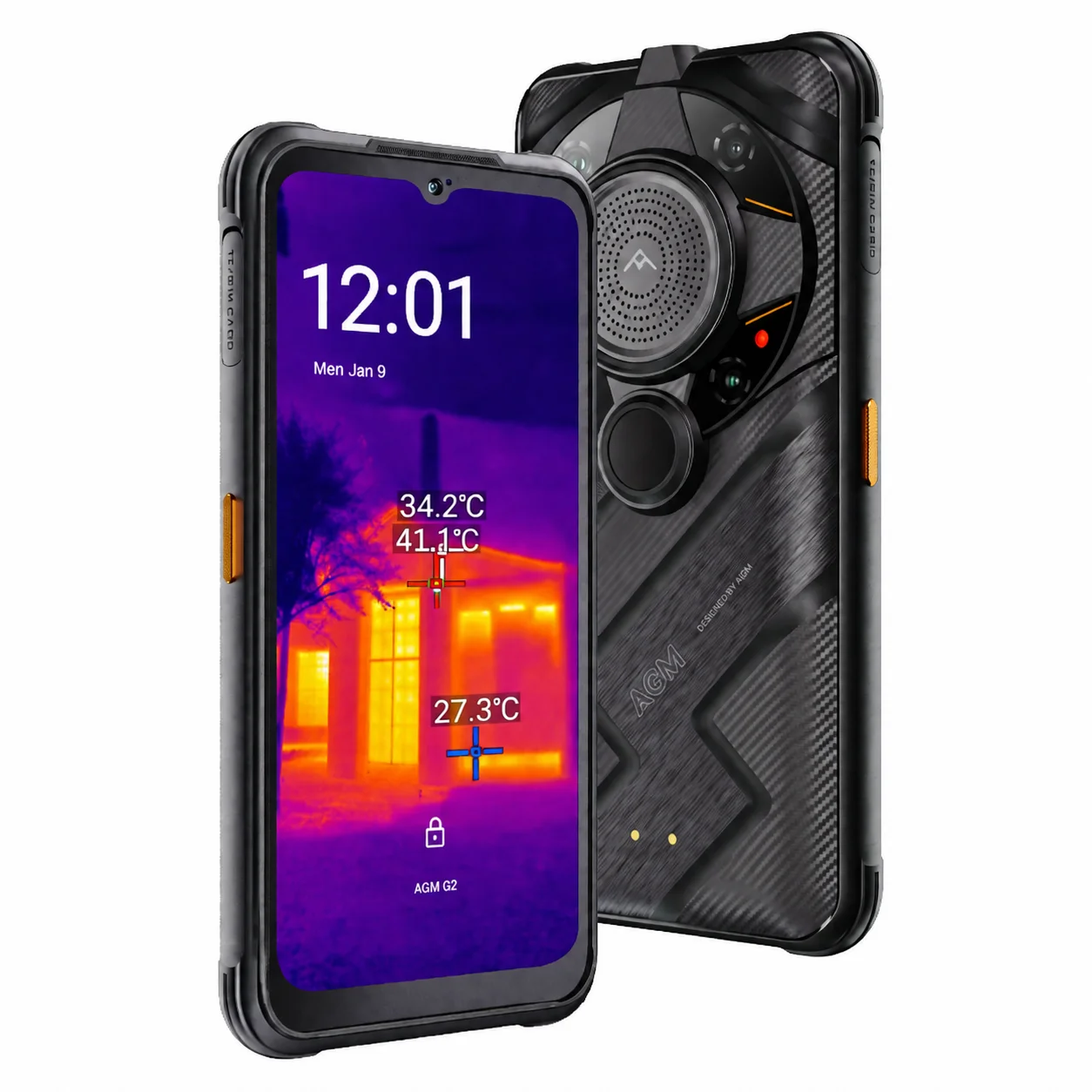 AGM G2 Guardian 5G Rugged Smartphone 500m Thermal Imaging 10mm Lens 25FPS 108MP Main Camera 7000mAh IP68 Waterproof Mobile Phone