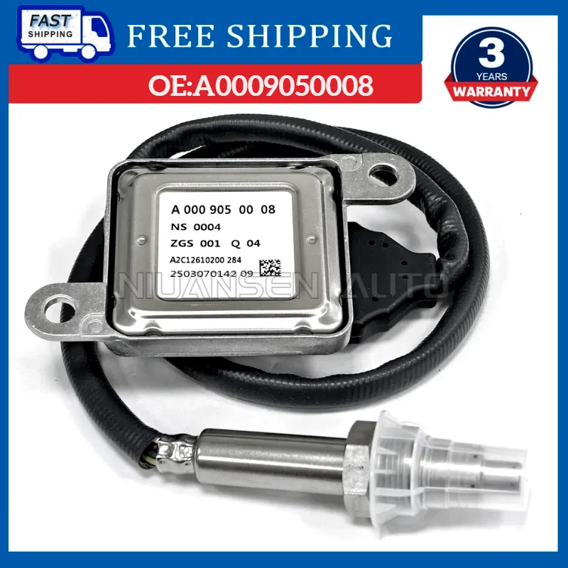 

A0009050008 Original New Nitrogen Oxygen NOx Sensor 12V For Mercedes-BenzGLC Coupe X253 SLC SLK W222 2014-2019 A2 0009050008