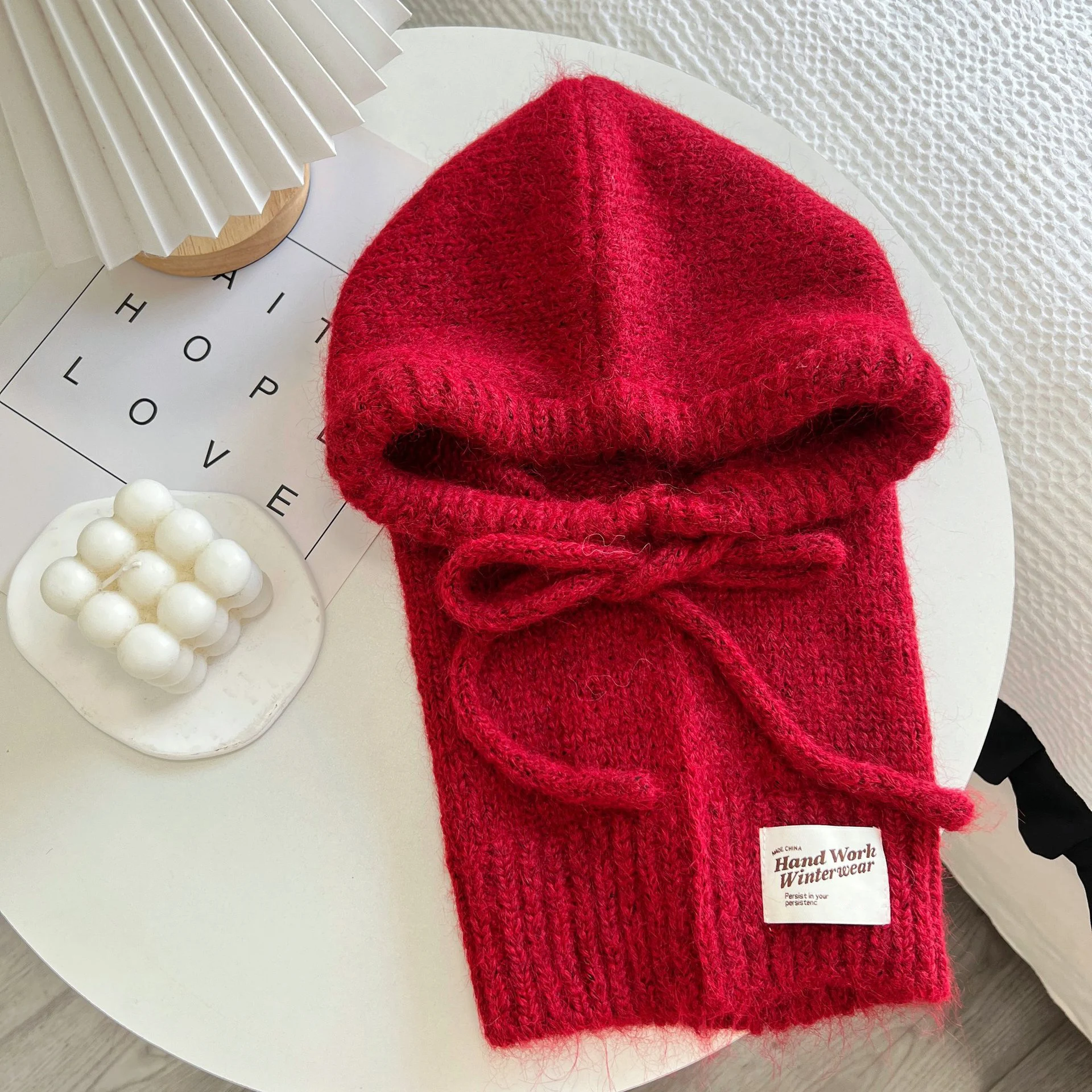 Gestrickte Mützen, Mütze für Männer und Frauen, Winter, warm, Unisex, mit Kapuze, Halsband, Schal, Mütze, Skimütze, kalte Hüte, Sturmhaube, Mützen, Motorhaube – Detail 15