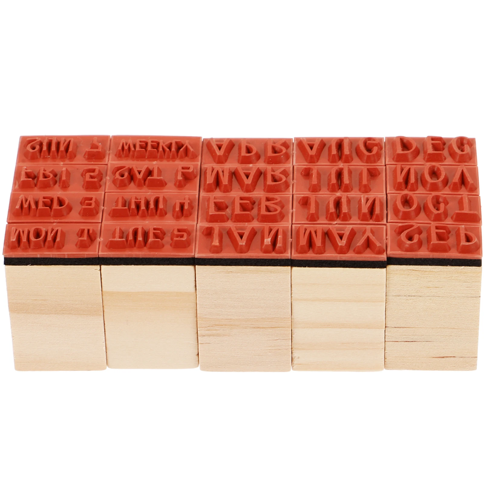 

1Set Durable Wood Month Stamp Scrapbooking Craft Stamps for DIY Planner Cards Scrapbooks Wood Stamp Months Stamps