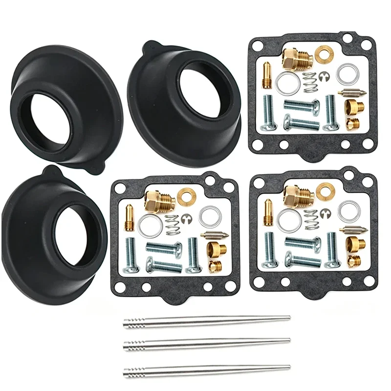 For Yamaha XS750 XS750S 1978-1979 Carb Repair Kit Carburetor Rebuild Set with Vacuum Diaphragms