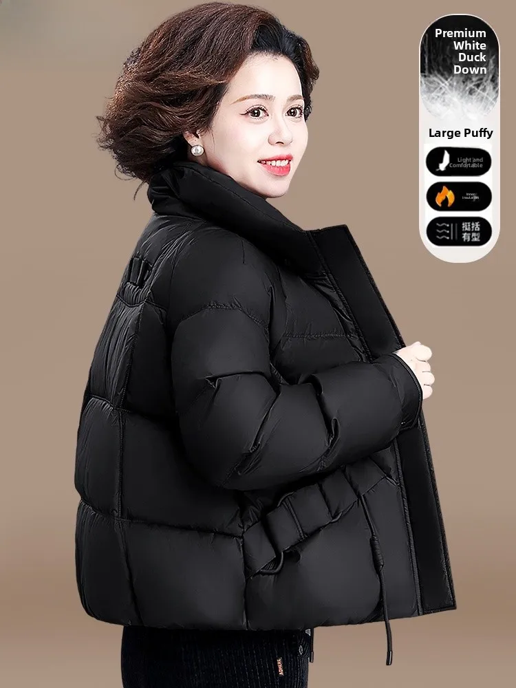 

Faionable ort down Jaet for Young Mothers Middle-Aged Women Winter Clothes Polyester Fiber Thiened Zipper Closure Pur...