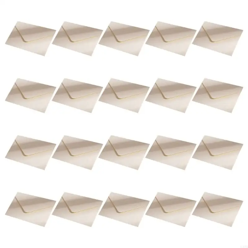  20Pieces Small Envelopes 4x2.76Inch Folding Envelope For Party Invitation Wedding Valentines Christmas Card and Mailing