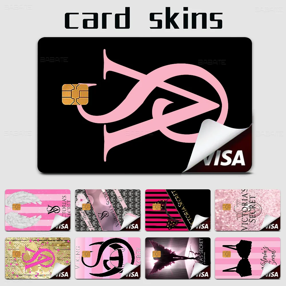 V-Victorias-Fashion-S-Secret Game Film Cover Sticker Case For Small Chip Credit Debit Card Front Side