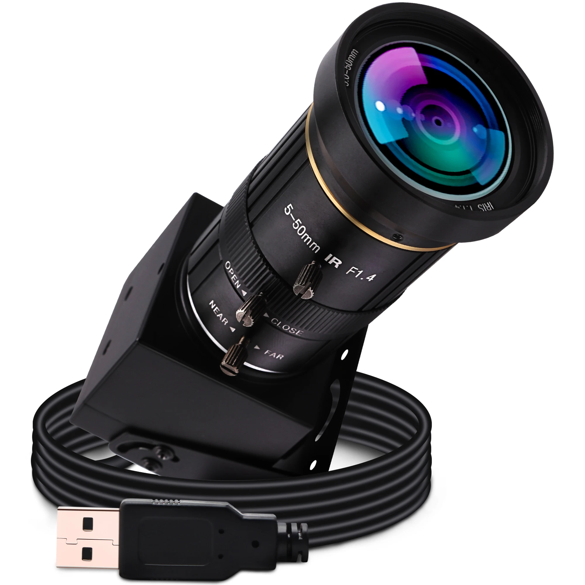 5-50mm Megapixel manual varifocal lens for ELP 48MP usb camera