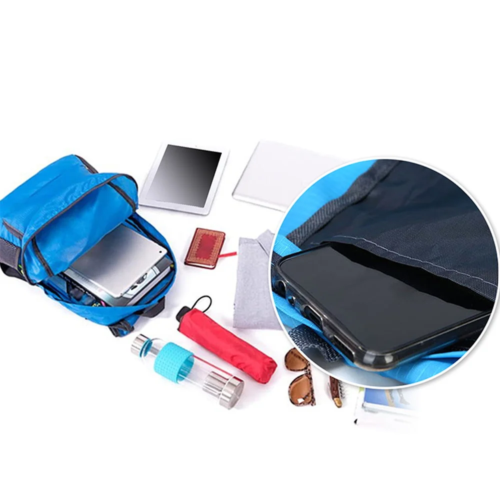 شخصية مخصصة اسم حقيبة ظهر قابلة للطي سعة كبيرة حقيبة قاعة رياضة قابلة للطي المشي لمسافات طويلة التخييم حقائب الظهر أكياس التخزين عادية