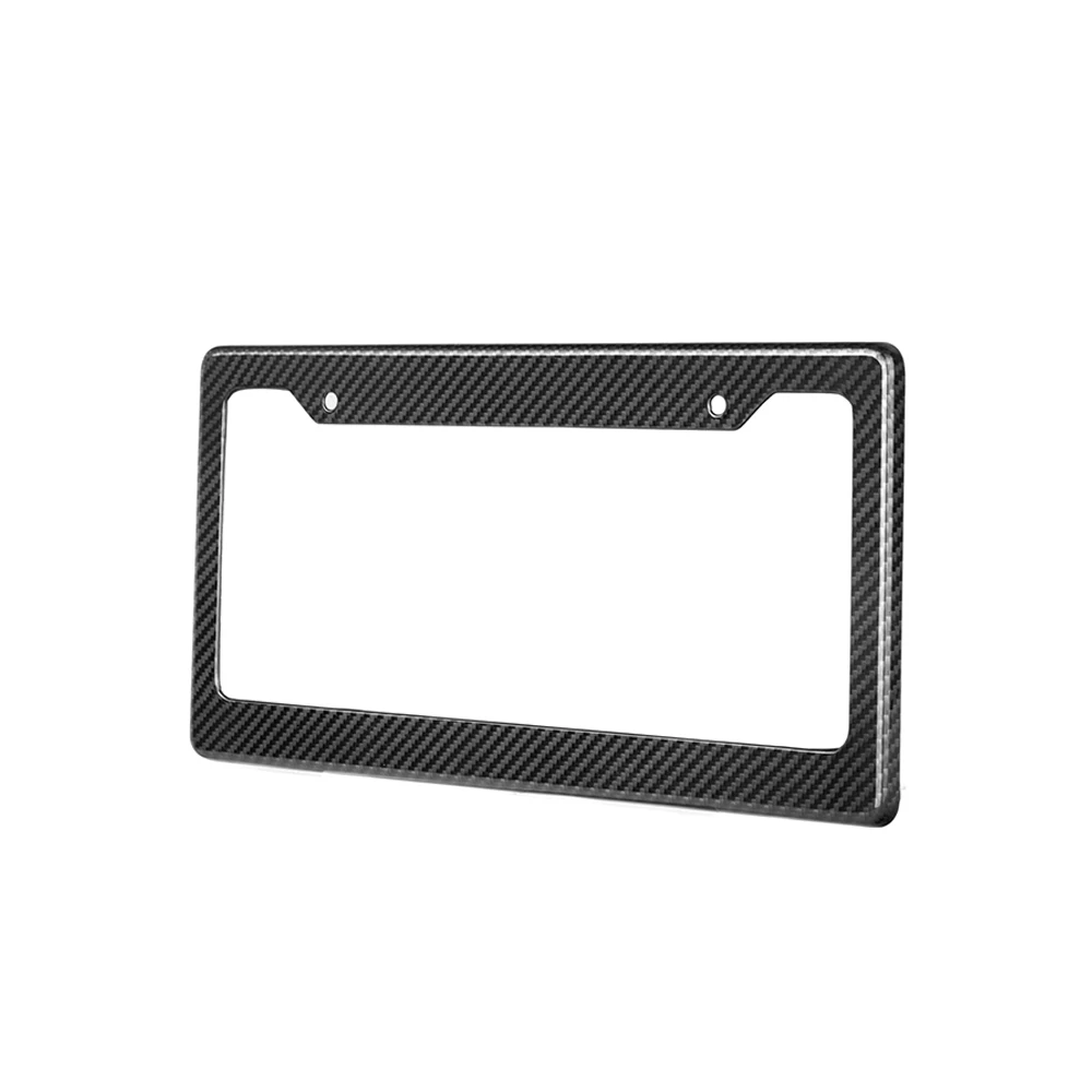 ألياف الكربون الجافة الحقيقية الولايات المتحدة القياسية Prepreg ألياف الكربون إطار لوحة الترخيص العالمي إطار لوحة الترخيص 1 قطعة/القطعة