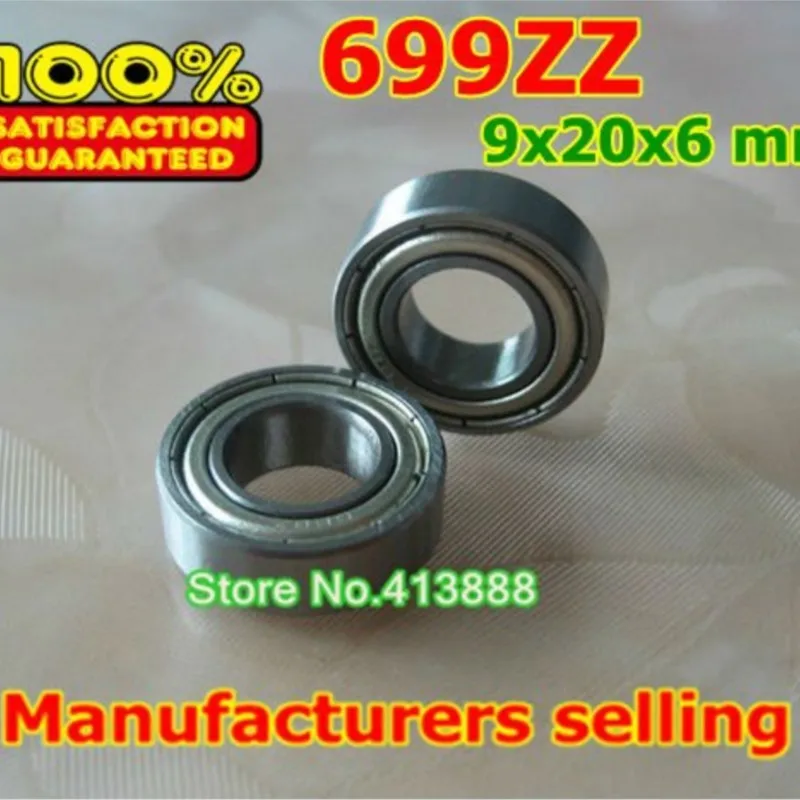 

NBZH bearing(1pcs) Thin Wall Deep Groove Ball Bearing 699ZZ 699-2RS S699ZZ S699-2RS 9*20*6 Mm