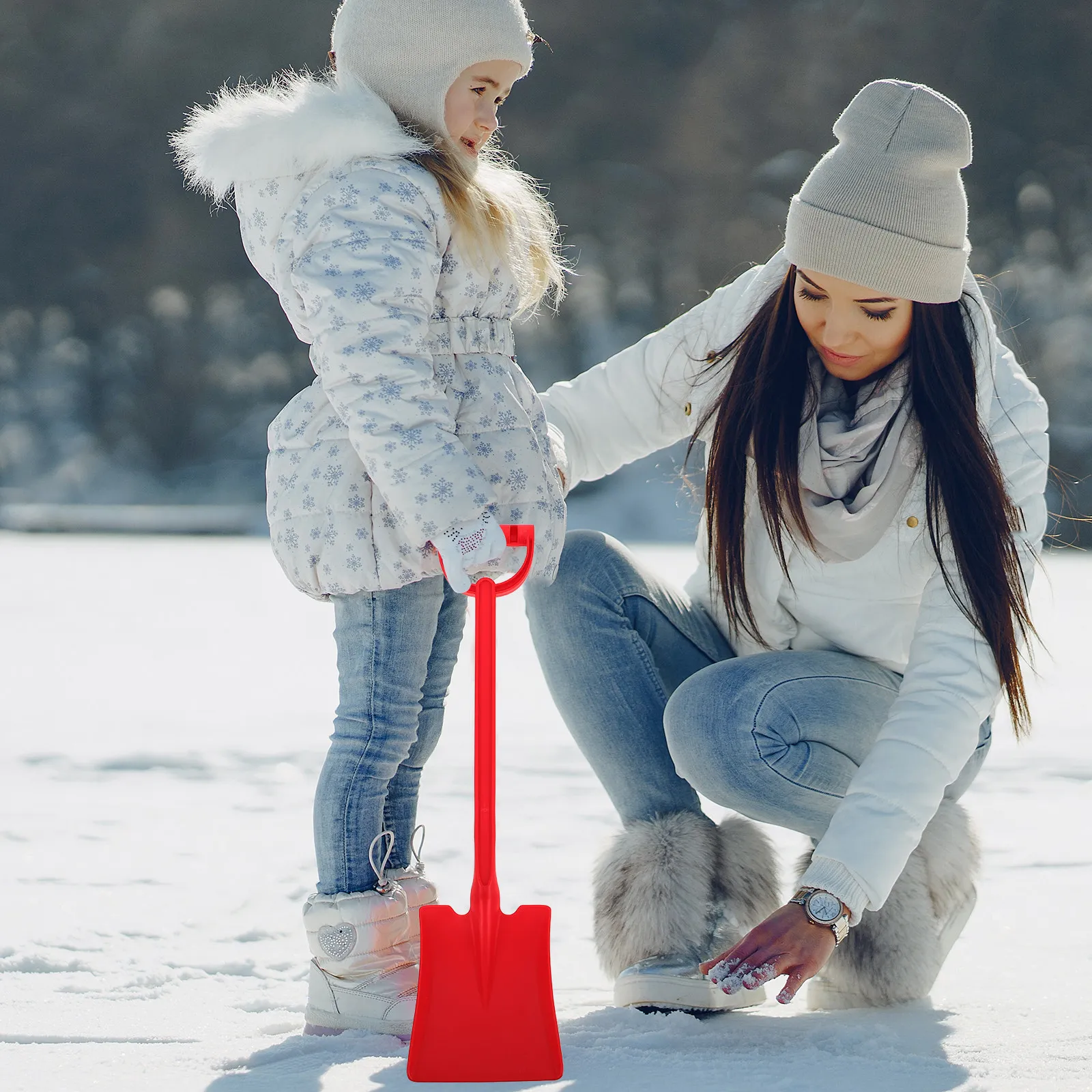 พลั่วพลาสติกสำหรับเด็ก สีแดง ห - Kids Outdoor Yard Tools บทวิจารณ์และราคา