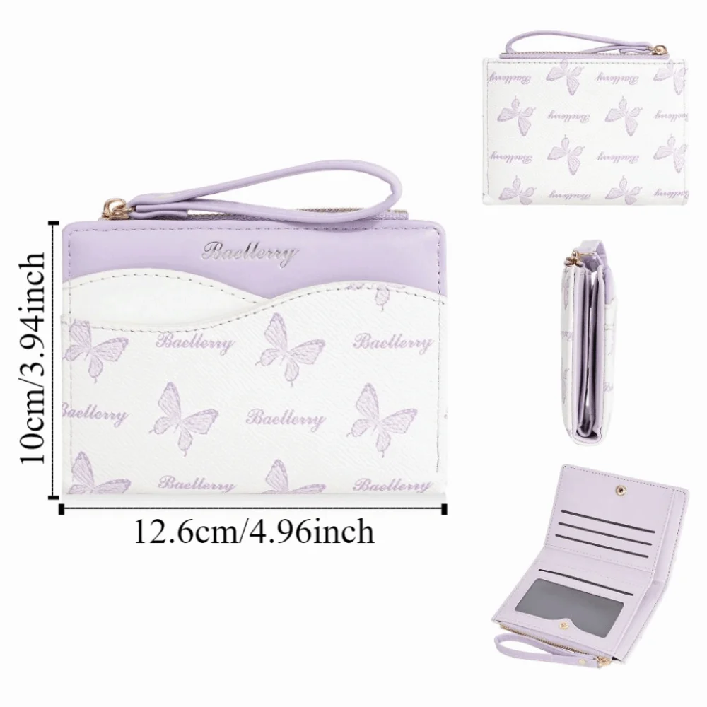 Женский кошелек из искусственной кожи с несколькими слотами для карт, противоугонная сумка для кредитных карт, водонепроницаемый кошелек на молнии в корейском стиле, уличный кошелек