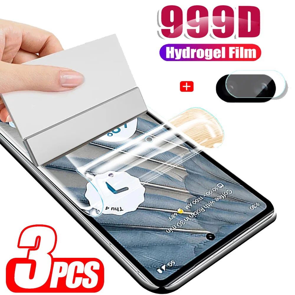 

pixel 8 Pro 7a Pelicula Hidrogel For Google Pixel 7A Screen Protector Pixel7A Hydrogel Film Pixel7 Pro Water gel Front + Camera Film Pixel 6 Pro 6A Protectores de Pantalla Pixel 7 A hydro gel Phone Soft Glass